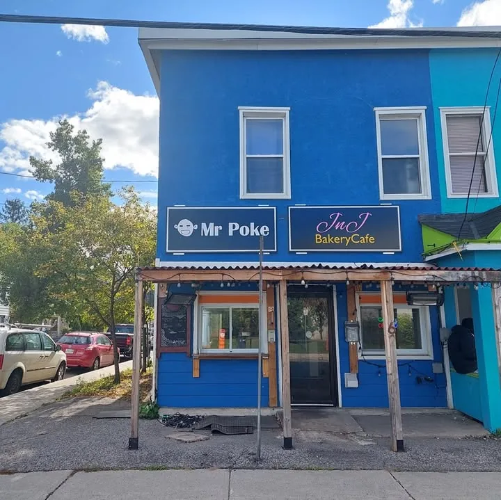 JnJ Bakery Cafe storefront on Barrette Street in Vanier